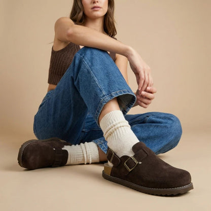 The Suede Clogs