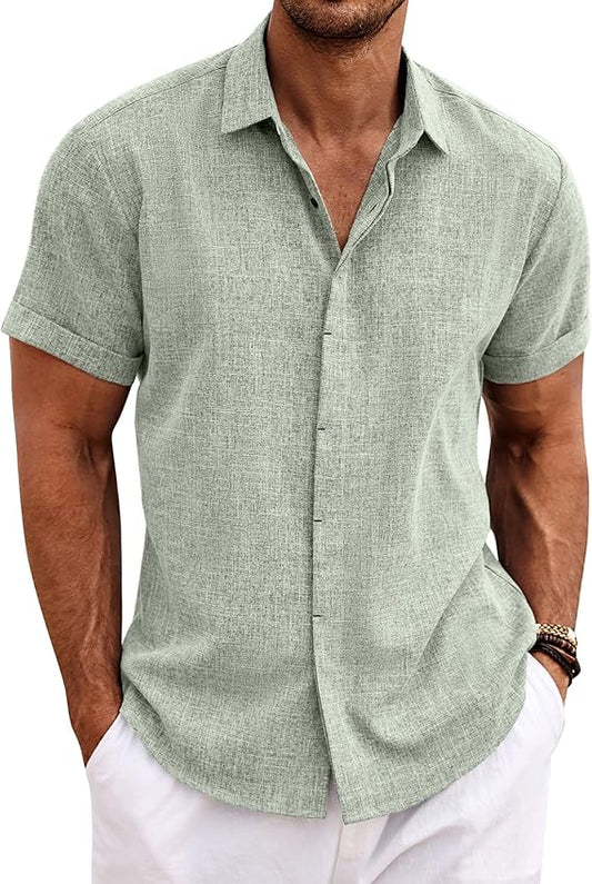 Elite Coastal Linen Short Sleeve Shirt