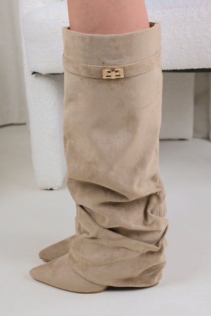 Effortless Slouchy Moto Boots