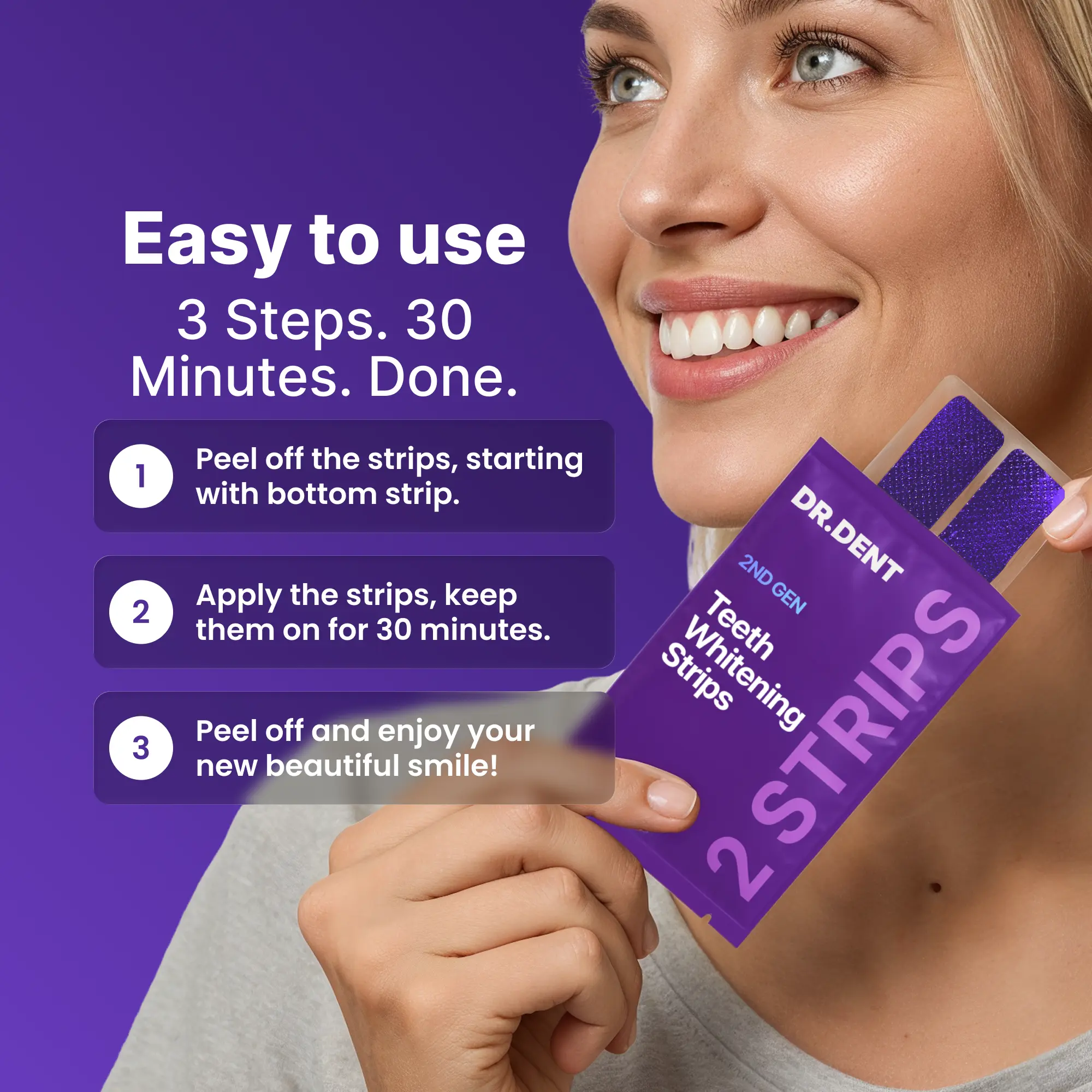 Purple Smile Brightening Strips