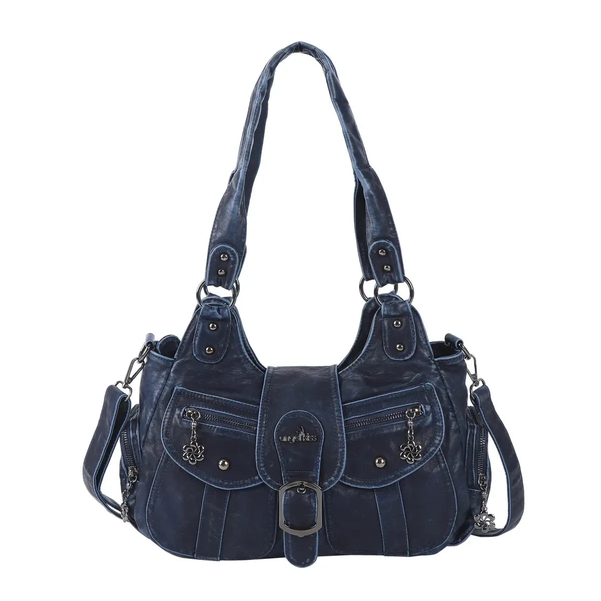 Vintage Multi-Pocket Hobo Bag