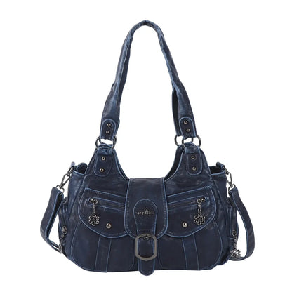 Vintage Multi-Pocket Hobo Bag